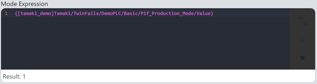 Completed mode expression binding
